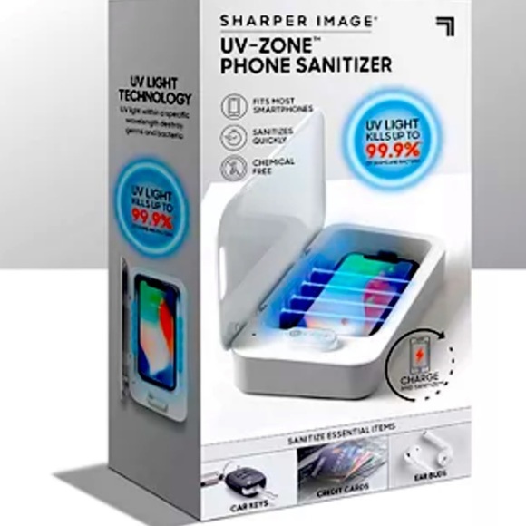 Sharper Image UV Zone Sanitizer $49.99 NEW IN BOX phone,Keys, great for skincare - Picture 2 of 8